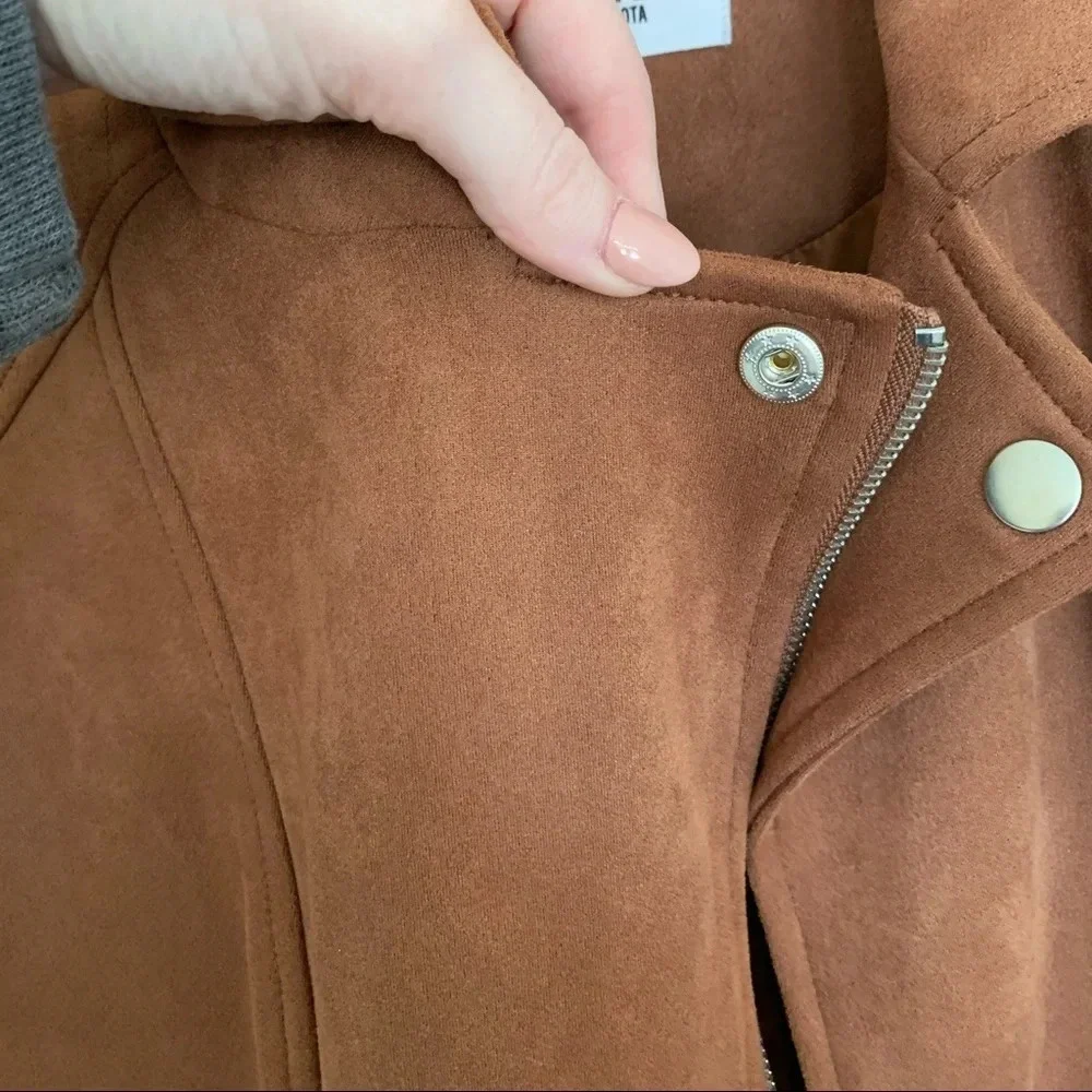 Jack by BB Dakota Suede Moto Jacket - Picture 4 of 5